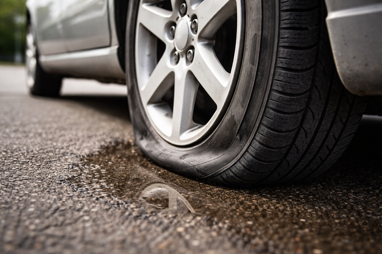 Schade door lekke band niet altijd vergoed, zelfs bij allriskverzekering